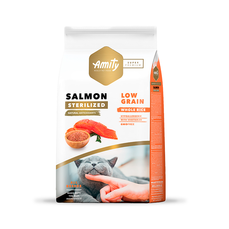 Amity SP Low Grain Salmón Adult Cat Sterilized 7KG