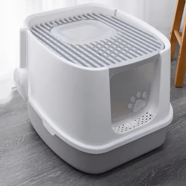 Caja De Arena Para Gatos Cerrada, Grande Premium