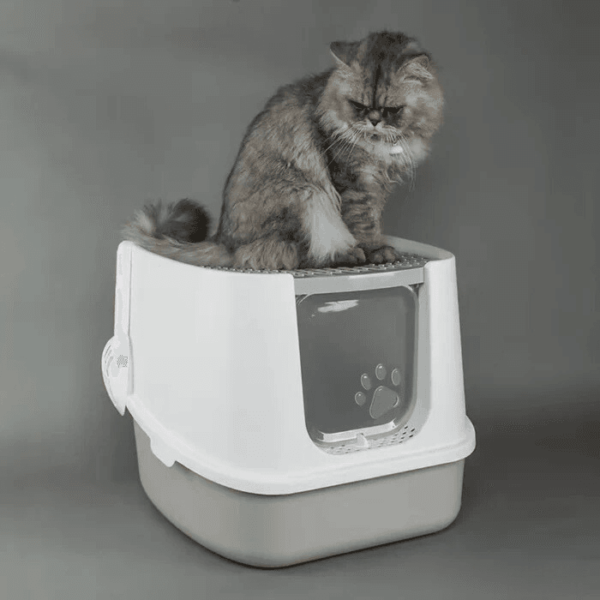 Caja De Arena Para Gatos Cerrada, Grande Premium - Imagen 3