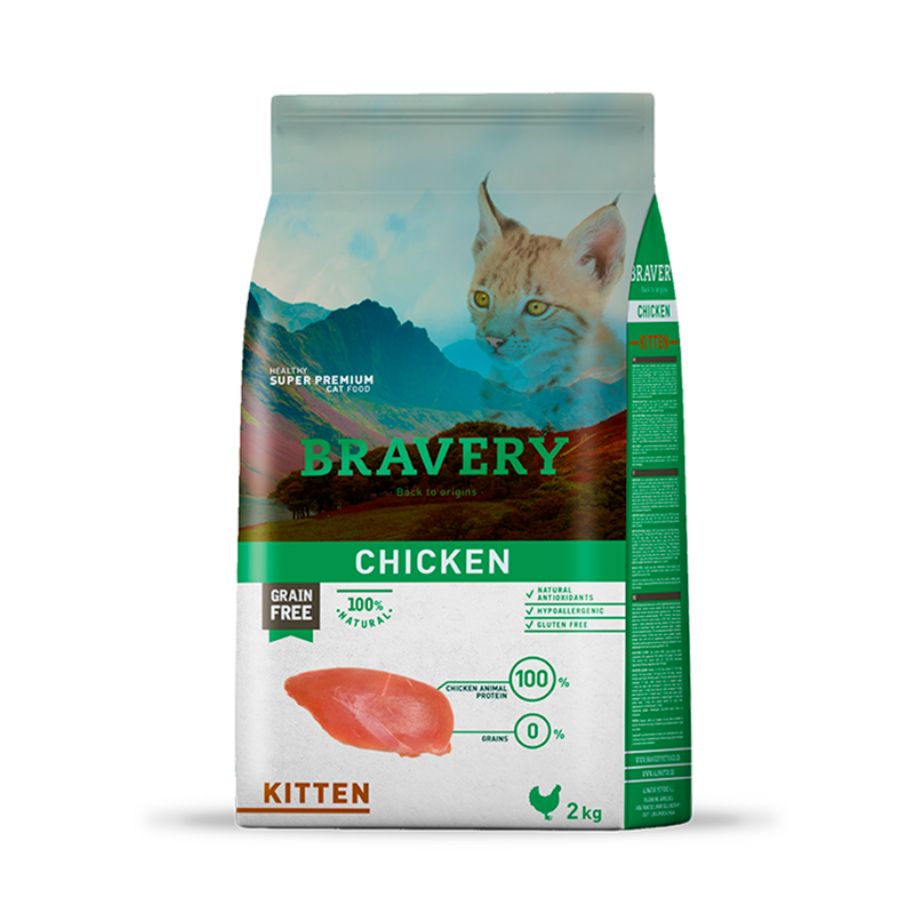 Bravery Chicken Kitten 2 KG