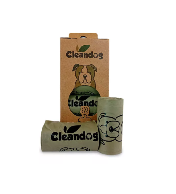 Bolsas Biodegradables Cleandog Para Desecho De Perro 120 Unidades