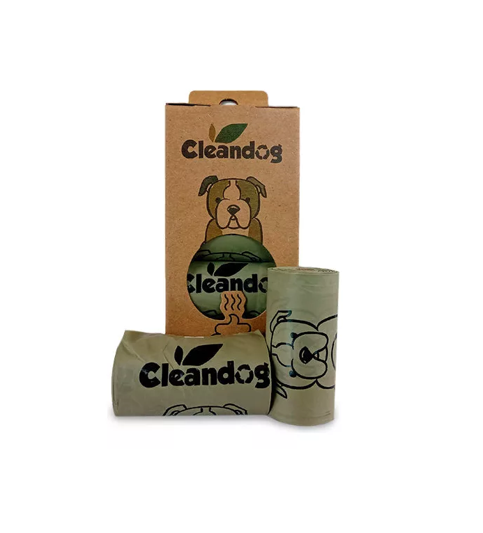 Bolsas Biodegradables Cleandog Para Desecho De Perro 120 Unidades