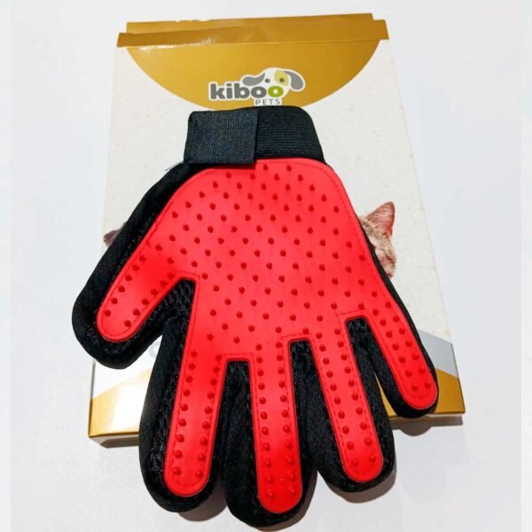 GUANTE MASAJEADOR KIBOO PETS PARA PERROS Y GATOS COLORES