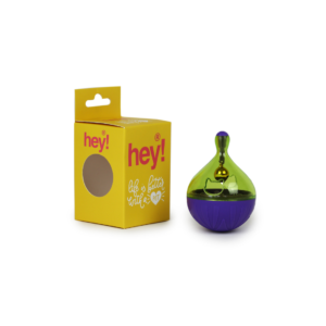 HEY! JUGUETE DISPENSADOR DE COMIDA INTERACTIVO PARA GATOS 6X8,7 CM