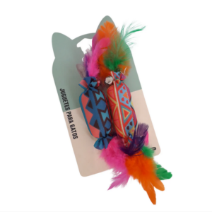 Pack 2 juguetes en forma de caramelo con pluma