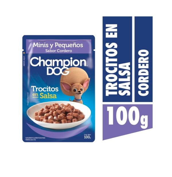Sachet Champion Dog Razas Peq. Cordero 24×100 gr