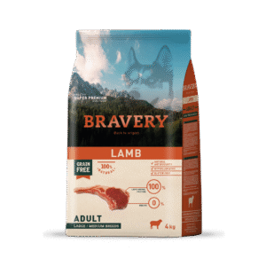 BRAVERY LAMB ADULT LARGE/MEDIUM BREED 4 KG