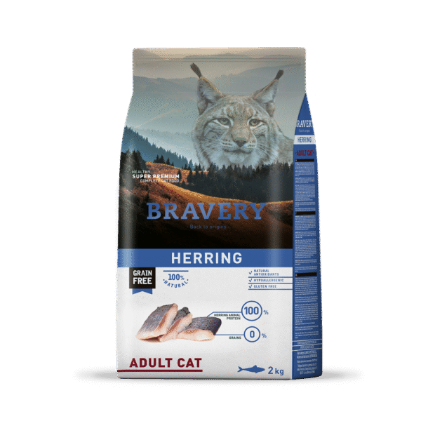 BRAVERY HERRING ADULT CAT 7KG