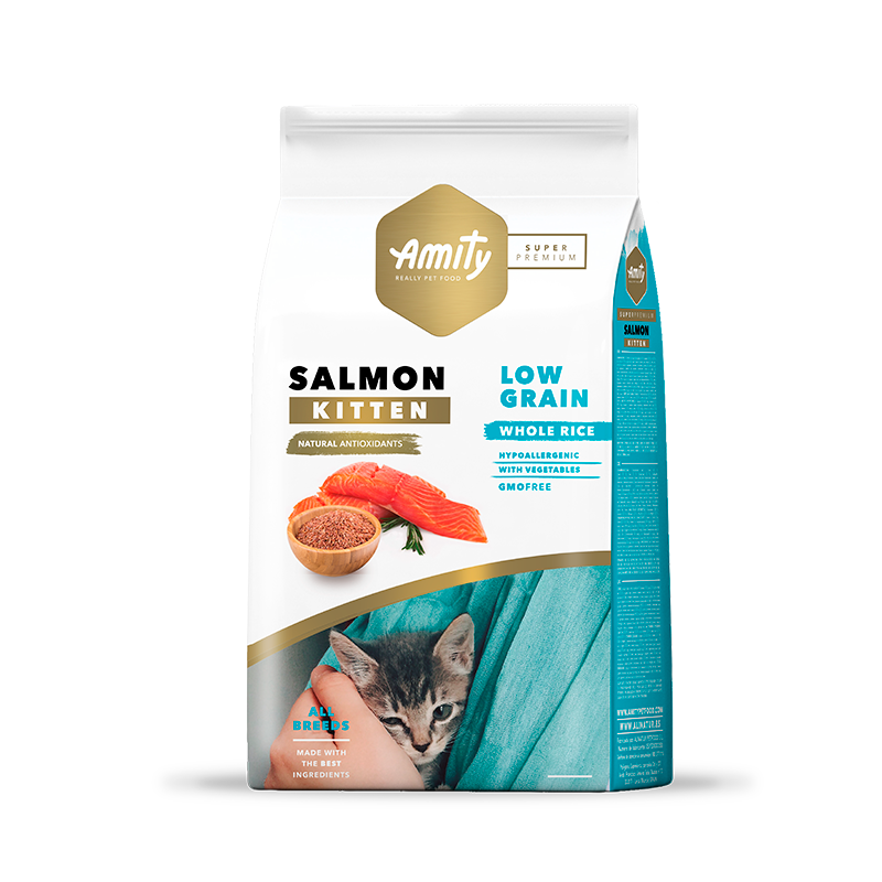 AMITY SP LOW GRAIN SALMON KITTEN 2 KG